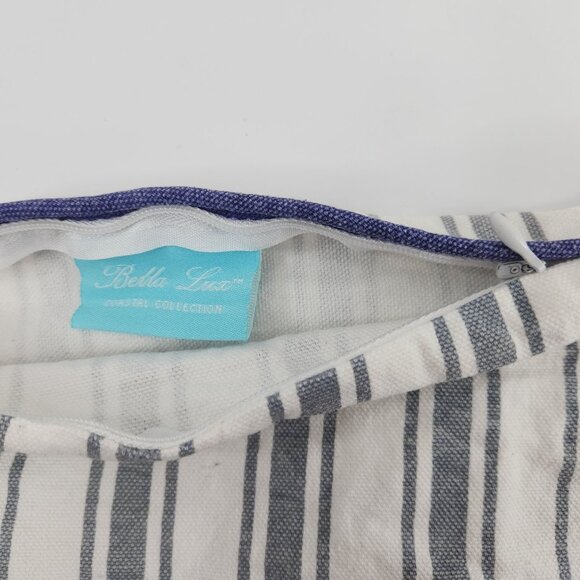 Bella Lux Pillow Cover Beach House Coastal Collection Lumbar 14" x 26" - Picture 7 of 9